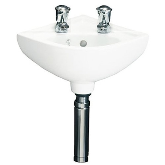 2 Taphole Compact Corner Basin 2 Taphole Compact Corner Basin