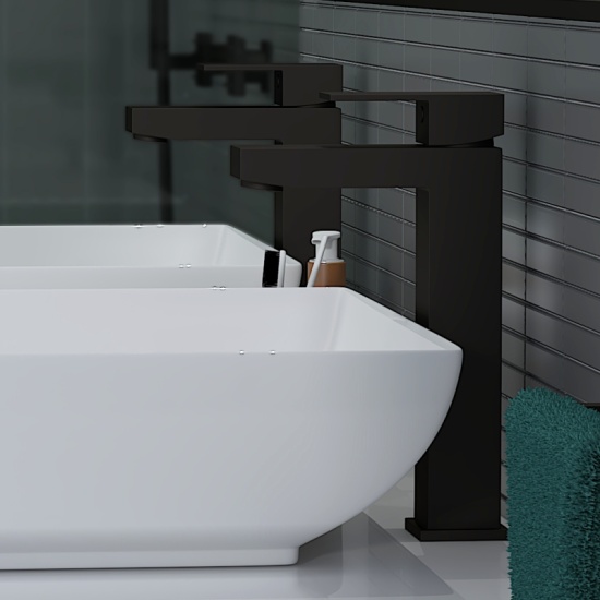 Jivana 1200 Wall Double Countertop Vanity Unit White Jivana 1200 Wall Double Countertop Vanity Unit White