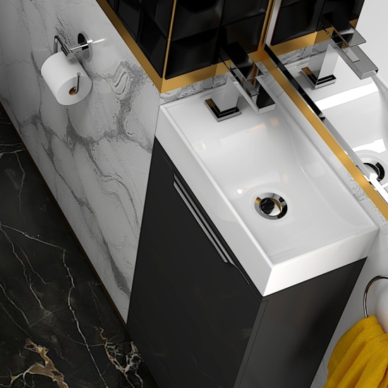 Jivana 410 Grey Small Sink Unit