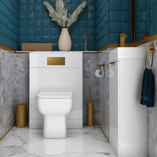 Jivana 410 White Cloakroom Sink Unit Jivana 410 White Cloakroom Sink Unit