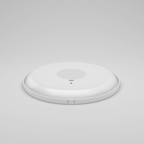Portable Round LED Bathroom Mirror Back View Rear View of Rechargeable LED Bathroom Mirror with Adhesive Pad