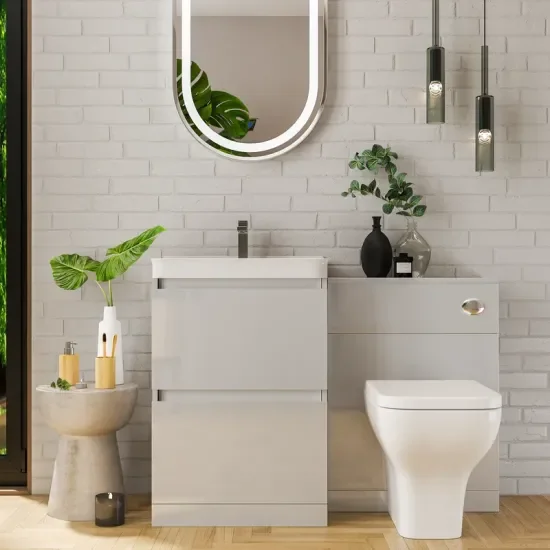 Ashford 600 Grey Basin Unit BTW Toilet