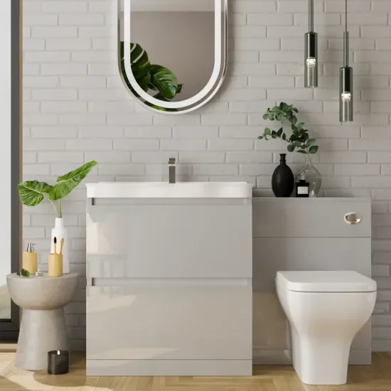 Ashford 800 Grey Basin Unit BTW Toilet