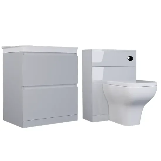 Ashford 800 Grey Basin Unit BTW Toilet Ashford 800 Grey Basin Unit BTW Toilet