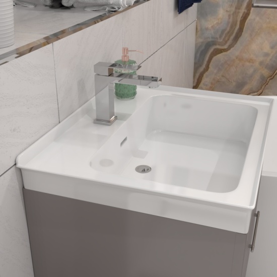 Chester 600 Wall Sink Unit Cashmere