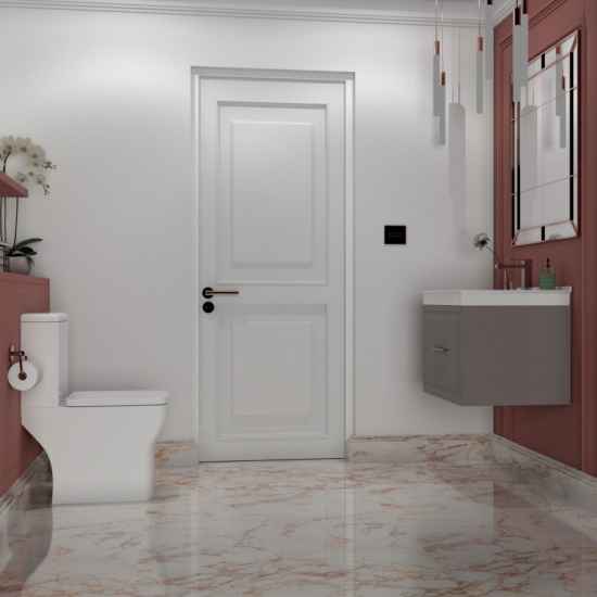 Chester 600 Suite Wall Sink Cabinet Toilet Cashmere