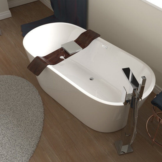 Chester Traditional Bathroom Suite: Cashmere 600 Vanity Unit, Close-coupled Toilet, 1700 Freestanding Bath Extra Product Image For Chester Traditional Bathroom Suite Cashmere 3