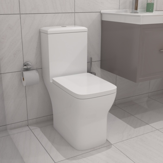 Chester Traditional Bathroom Suite: Wall Hung Cashmere Vanity Unit, Rimless Toilet, 1700 Freestanding Bath Extra Product Image For Chester Traditional Bathroom Suite 4