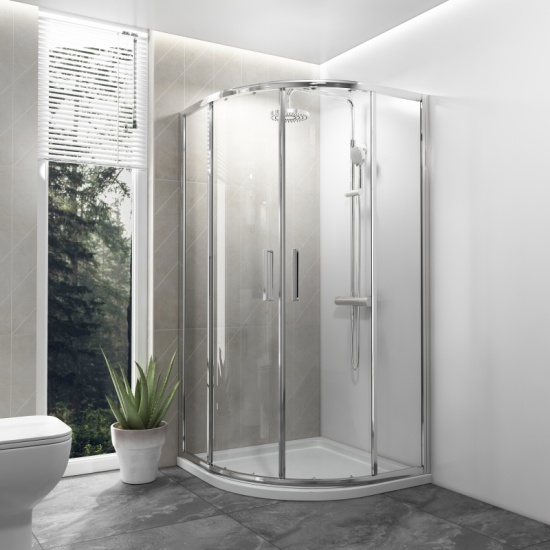 Oliver Shower Suite 1200 Fitted Furniture: Combination Vanity Unit & Toilet with 900 Quad Shower Enclosure Extra Product Image For Oliver Suite Fitted Furniture 4