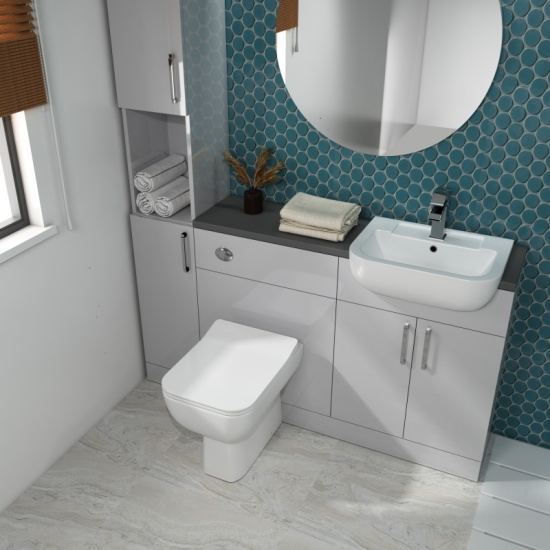 Oliver Shower Suite 1500 Fitted Furniture with Tall Boy