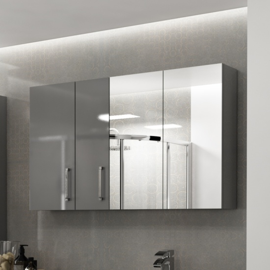 Oliver 1900 Fitted Furniture Shower Suite: Combination Vanity Unit, Tall Boy, Toilet & Mirror Cabinet with 900 Quad Shower Enclosure Extra Product Image For Oliver Suite Fitted Furniture Suite Combination 6