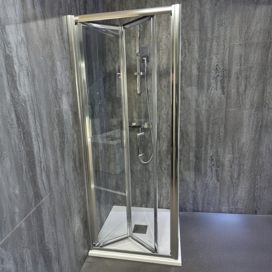 Radiant Deluxe 800mm Bifold Shower Door Enclosure Radiant Deluxe 800mm Bifold Shower Door Enclosure