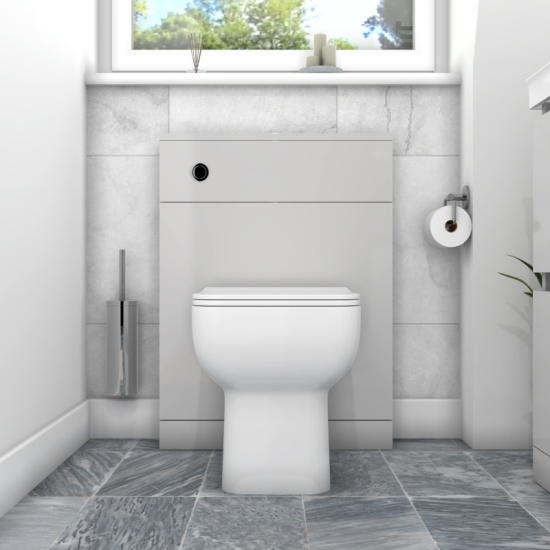 Back to Wall Toilet in Grey  back to wall unit in grey with close coupled Toilet