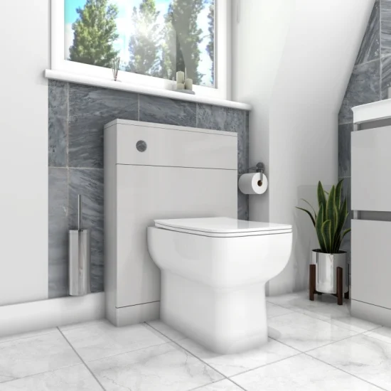 Ashford 600 Grey Basin Unit BTW Toilet Shower Bath Ashford 600 Grey Basin Unit BTW Toilet Shower Bath