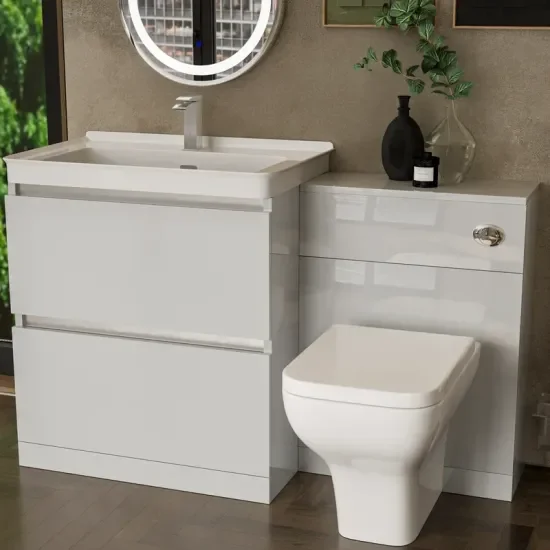 Ashford 800 Grey Basin Unit BTW Toilet Quad Shower Ashford 800 Grey Basin Unit BTW Toilet Quad Shower