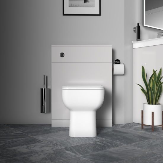 Ashford Grey Back to Wall Toilet Pan