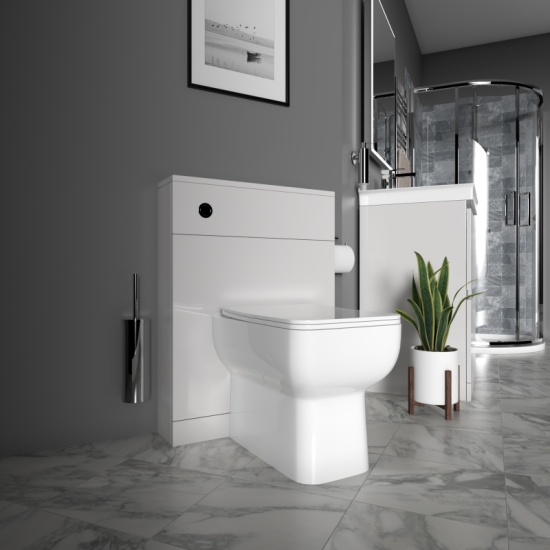 Ashford 600 Grey Basin Unit BTW Toilet Quad Shower