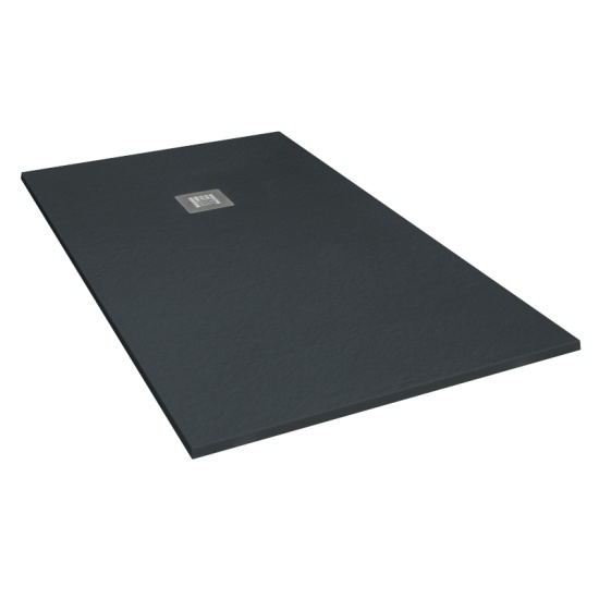 GIORGIO RECTANGLE SHOWER TRAY 900 BLACK SLATE