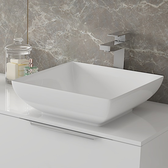 Jivana Straight Bath Suite: White Vanity, Toilet, Standard Bath Jivana Suite Straight Bath 1200 White Basin Unit Wall Hung Toilet