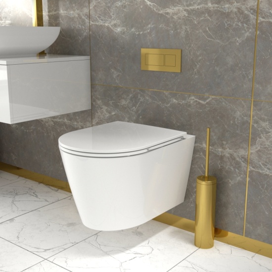 Jivana Straight Bath Suite: White Vanity, Toilet, Standard Bath Jivana Suite Straight Bath 1200 White Basin Unit Wall Hung Toilet