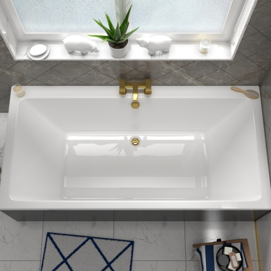 Jivana Straight Bath Suite: 1200 Grey Vanity, Wall Hung Toilet, 1700 Bath Jivana Suite Straight 1700 Bath 1200 Grey Vanity Wall Hung Toilet