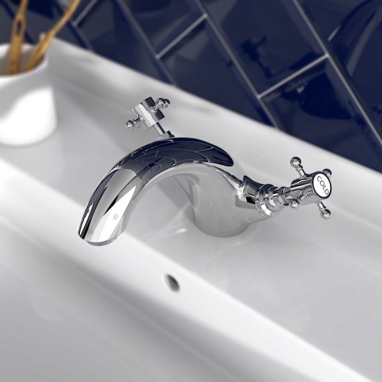 Chester Traditional Mono Basin Mixer Tap Crosshead