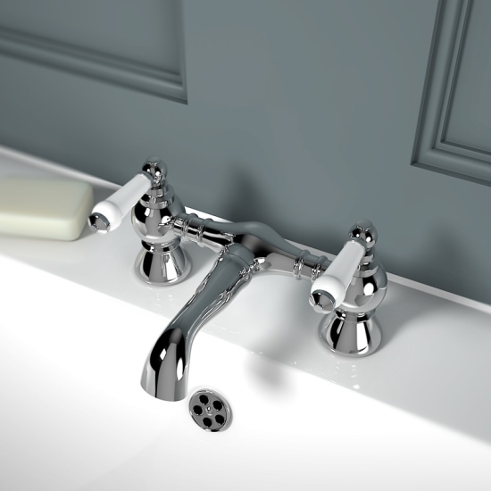 Clarice Victorian Bath Filler Tap Lever