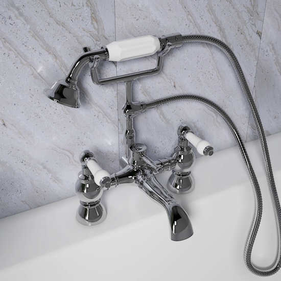 Clarice Traditional Shower Bath Mixer Tap Lever
