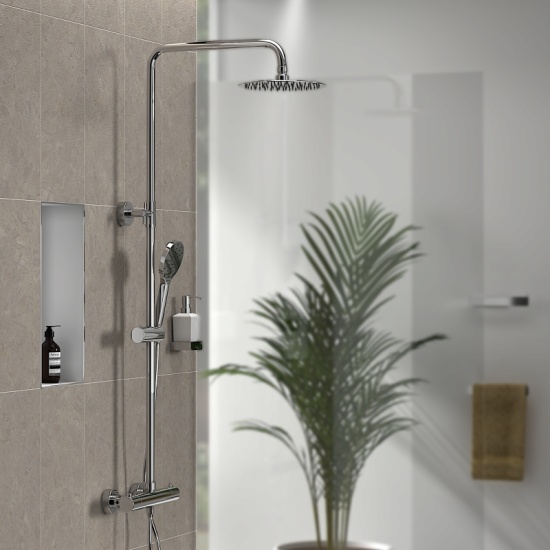 Petteril Round Shower Rail Kit Petteril Round Shower Rail Kit