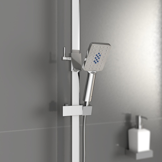 Twiss Square Shower Rail Kit Twiss Square Shower Rail Kit