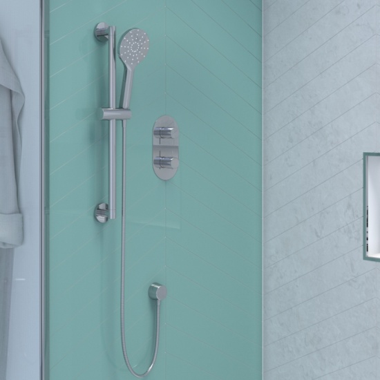 Tweed Round Shower Handset Slide Kit