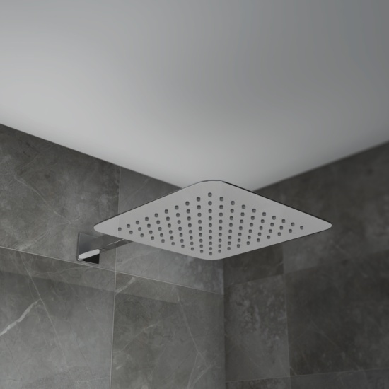Ribble 3 Outlet Wall Shower Set Head Handset Bath Filler