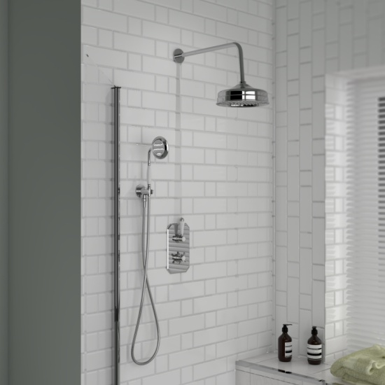 Carmel Traditional 2 Outlet Shower Set Head Handset