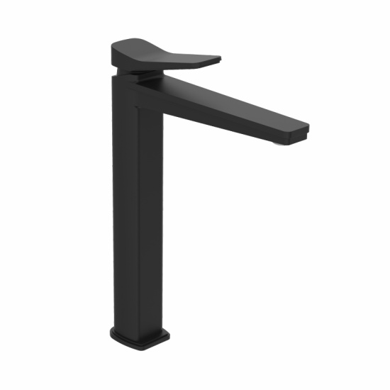 JTP Hix Matt Black Sink Mixer Tall Tap