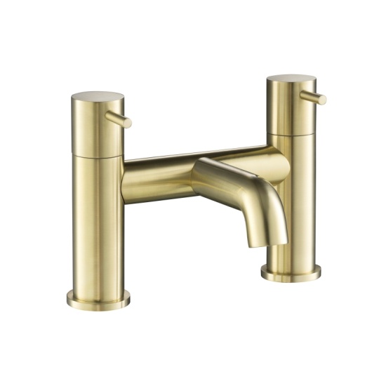 JTP Vos Brushed Gold Bath Filler Tap
