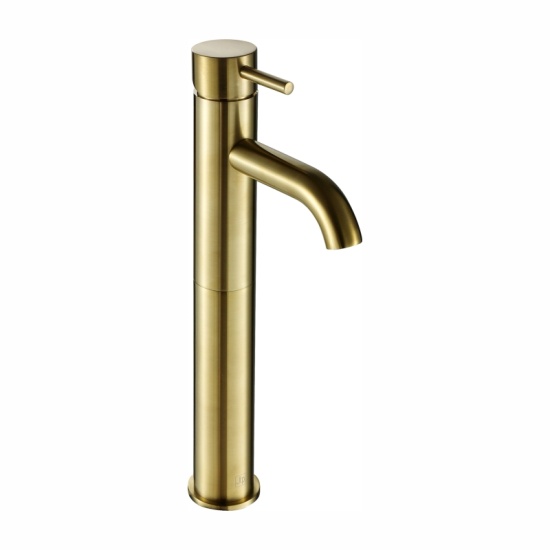 JTP Vos Brushed Gold Tall Basin Mixer Tap