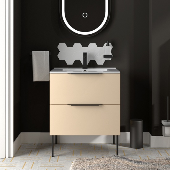 Alani 600 Sand Pink Sink Cabinet