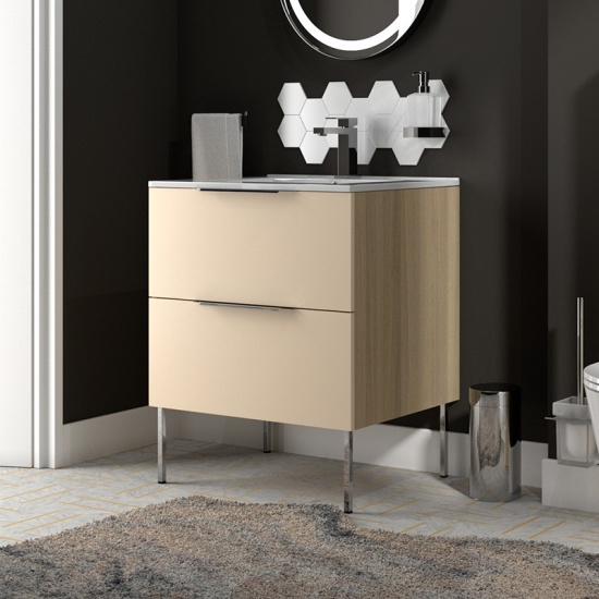 Alani 600 Sand Sand Vanity Unit Alani 600 Sand Sand Vanity Unit