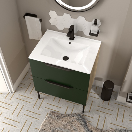 Alani 600 Cloakroom Suite Green Alani 600 Cloakroom Suite Green