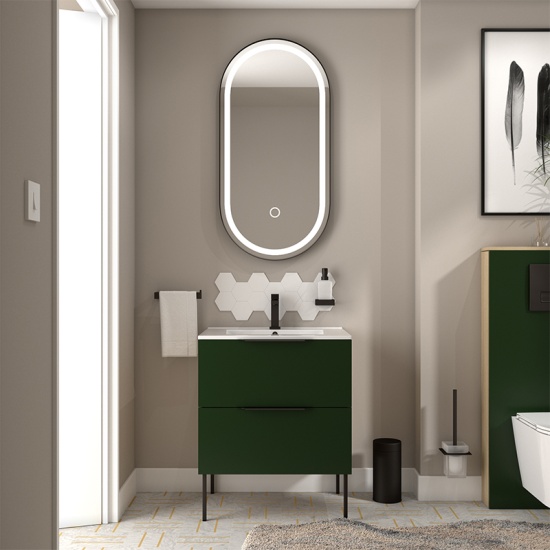 Alani 600 Cloakroom Suite Green Alani 600 Cloakroom Suite Green