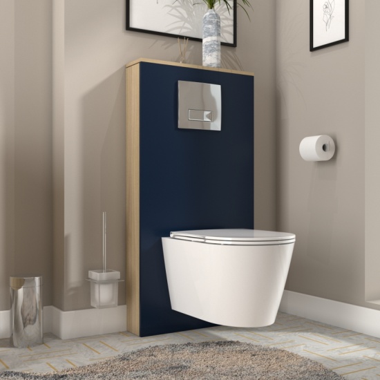Alani 600 Cloakroom Suite Navy Blue
