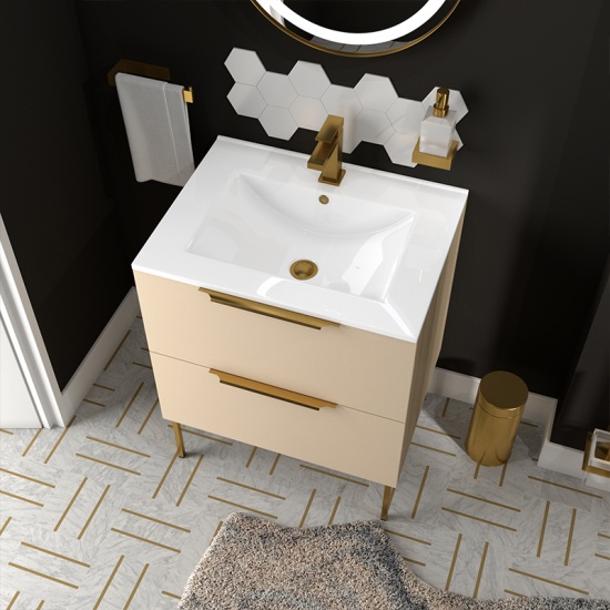 Alani 600 Cloakroom Suite Sand Alani 600 Cloakroom Suite Sand