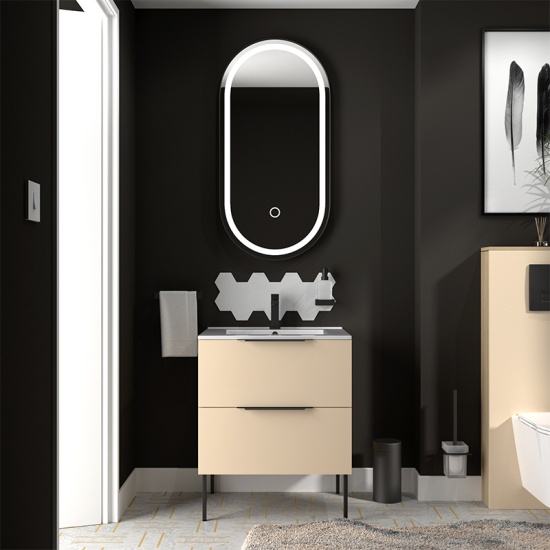 Alani 600 Cloakroom Suite Sand Pink Alani 600 Cloakroom Suite Sand Pink