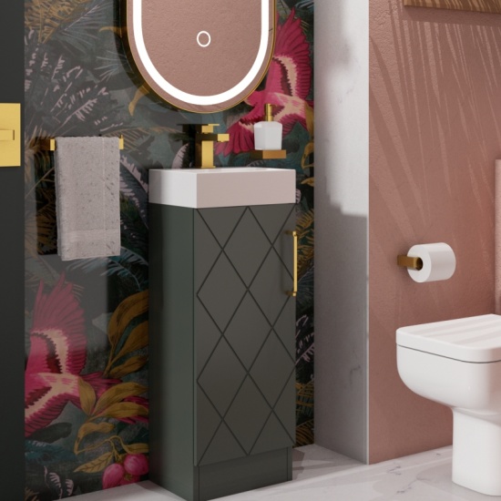 Celeste Diamond 325 Green Vanity Unit