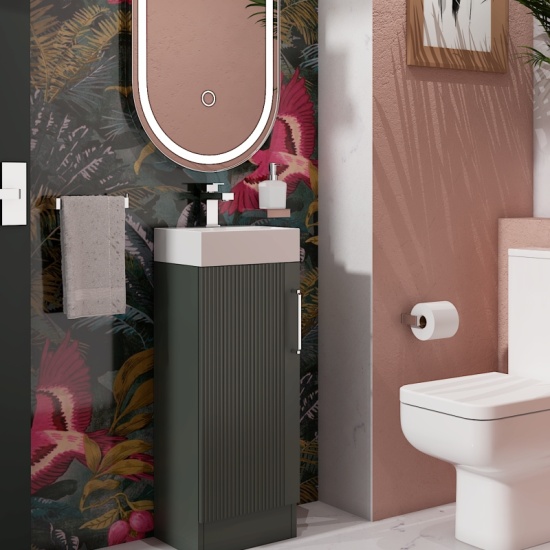 Celeste Linear 325 Green Vanity Unit