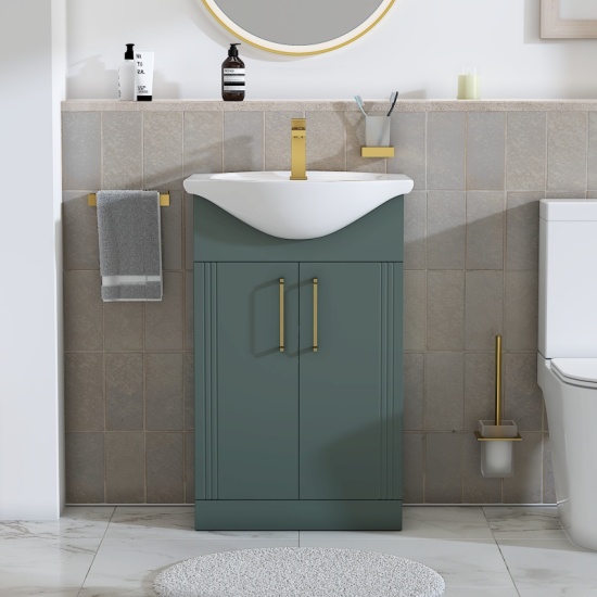 Celeste Linear 550 Green Vanity Unit with Basin Celeste Linear 550 Green Vanity Unit