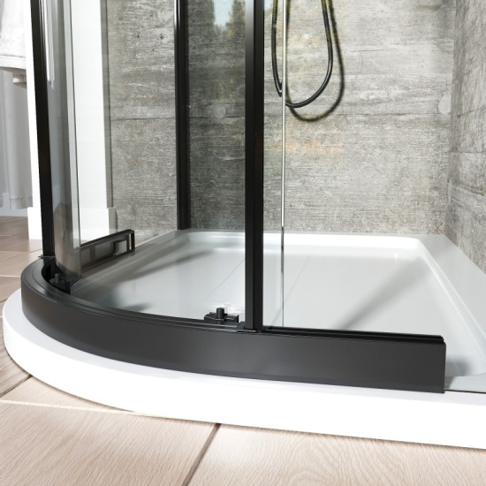 Odessa Black Offset Quadrant Shower Enclosure 1200 800 Odessa Black Offset Quadrant Shower Enclosure 1200 800