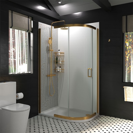 Odessa Gold Offset Quadrant Shower Enclosure 1200 800 Odessa Gold Offset Quadrant Shower Enclosure 1200 800