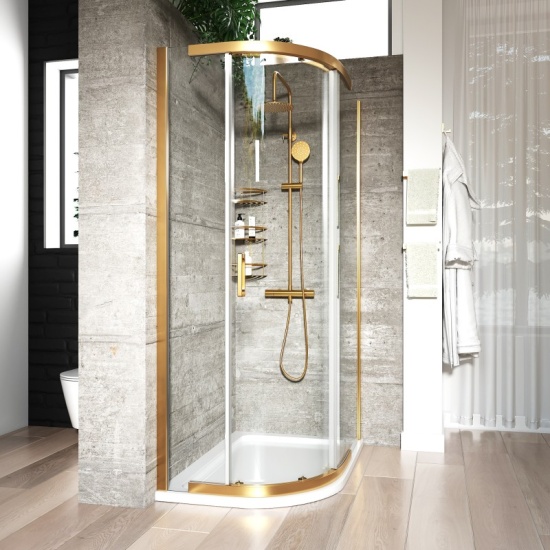 Odessa Gold Offset Quadrant Shower Enclosure 1200 800 Odessa Gold Offset Quadrant Shower Enclosure 1200 800