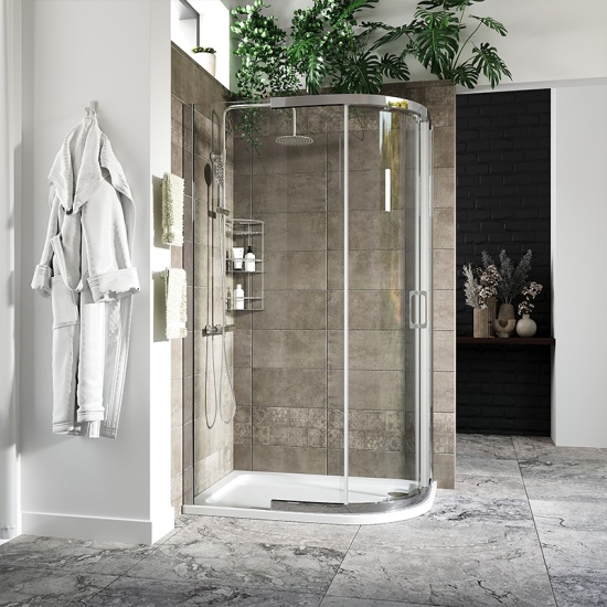 Odessa Chrome Offset Quadrant Shower Enclosure 1200 900 Odessa Chrome Offset Quadrant Shower Enclosure 1200 900